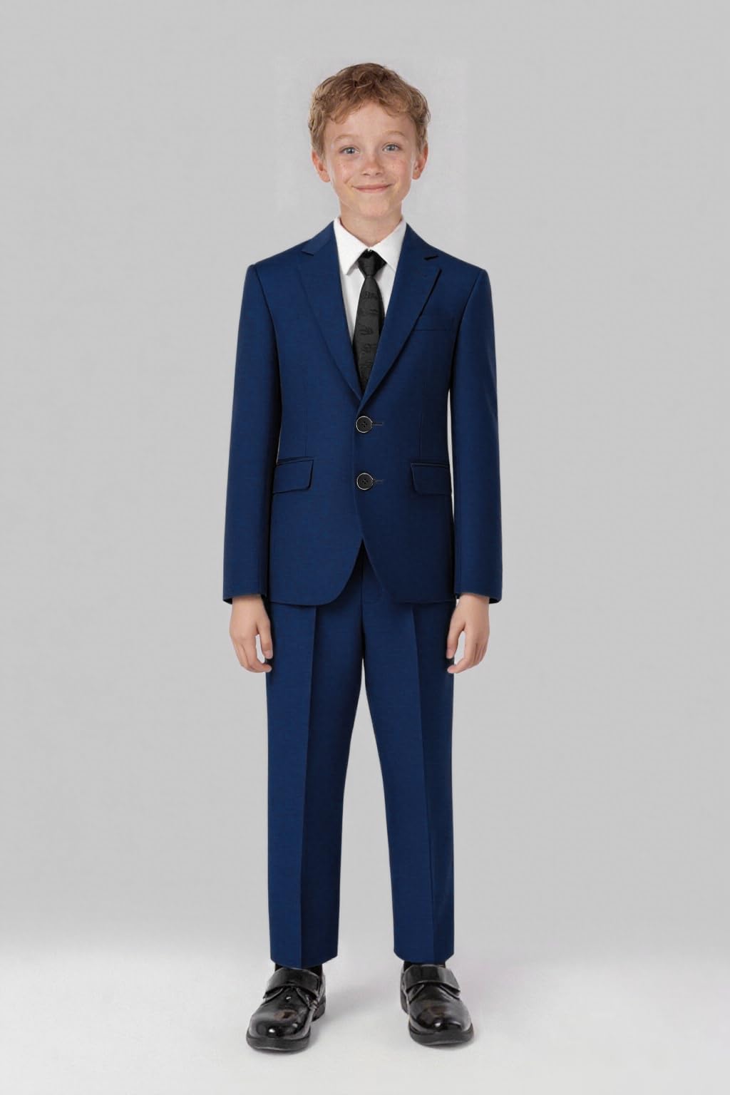 Sliktaa 4-częściowy strój dla chłopców, formalny strój dla dzieci, dżentelmena, zestaw slim fit z muszką, na wesele, chrzest