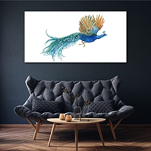 Tableau d'intérieur d'exception peacock d'oiseau animal en impression premium - 2