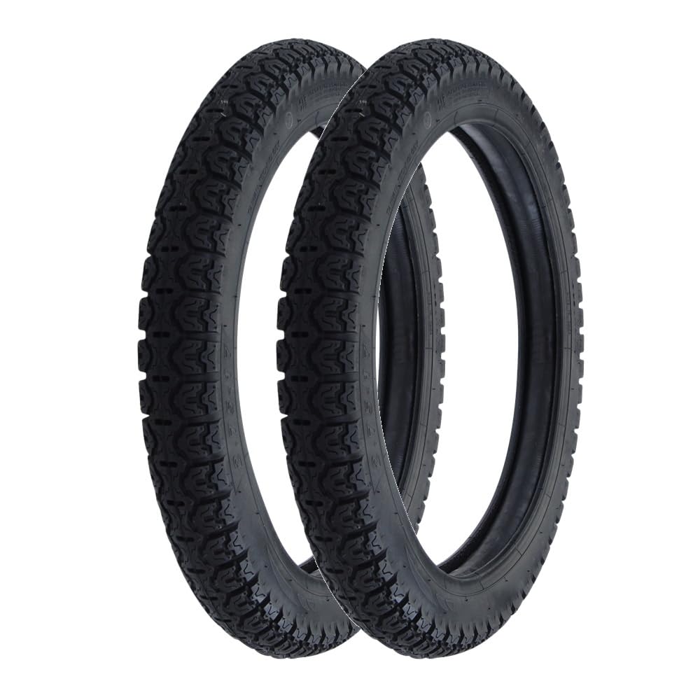 Citomerx 2x Reifen, Reifensatz 2.75-17 | Passend für Kreidler Moped Mofa Florett Flory Galactica Hiker Jigger MF12 MF13 MF2 MF20 MF22 MF23 RC Vabene