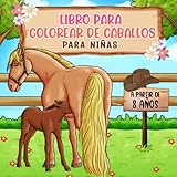 LIBRO PARA COLOREAR DE CABALLOS: Para adolescentes niñas de 8 a 12 años - Idea de regalo Monta a caballo Fan pony montar paisaje y deportes ecuestres ... caballos lindos para amantes de los animales