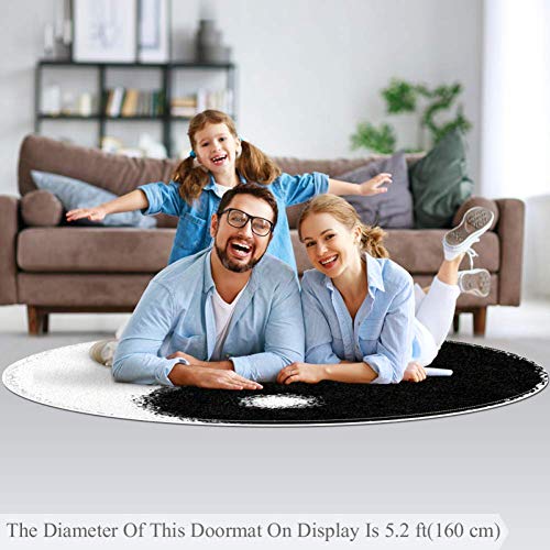 Tapis de sol doux multicolore en polyester pour salle d'étude - 5