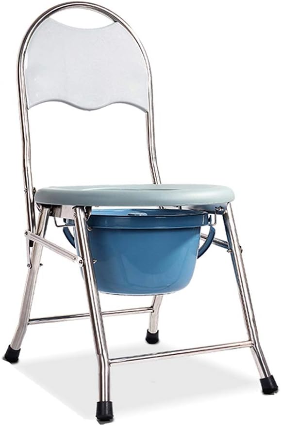 RXBFD Folding Bedside Commode,Commode Chair Over Toilet,3in1 Shower Chair,Comes with Splash Guard/Bucket/Lid