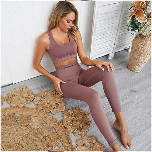 image for Jetjoy bbmee Yoga Outfits for Women 2 Piece Set,Workout High Waist Ath