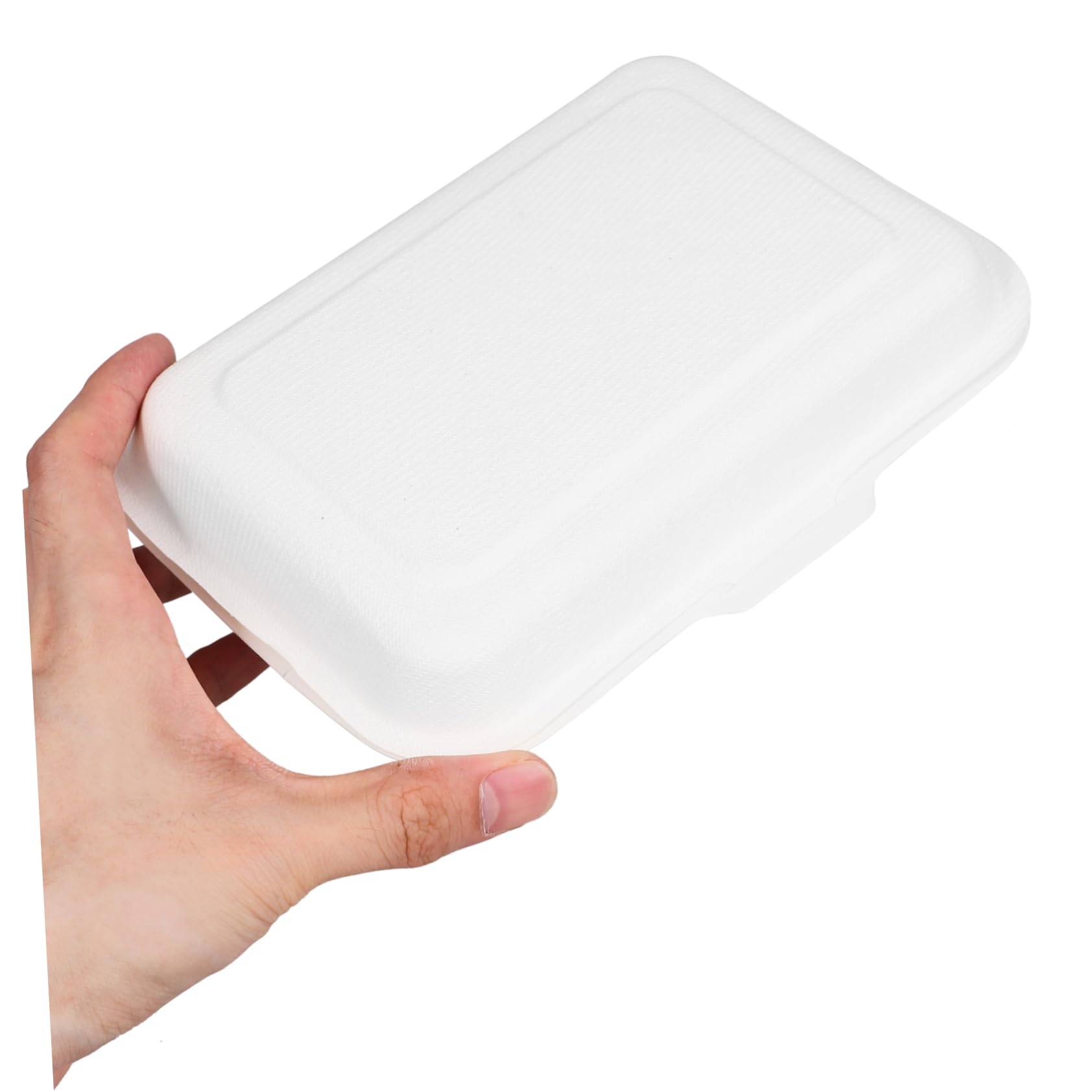 ULTECHNOVO 100piezas Envases Comida Desechables Recipientes De Biodegradables Para Comida Caja De Almuerzo y Práctica Para Calientes y Frías