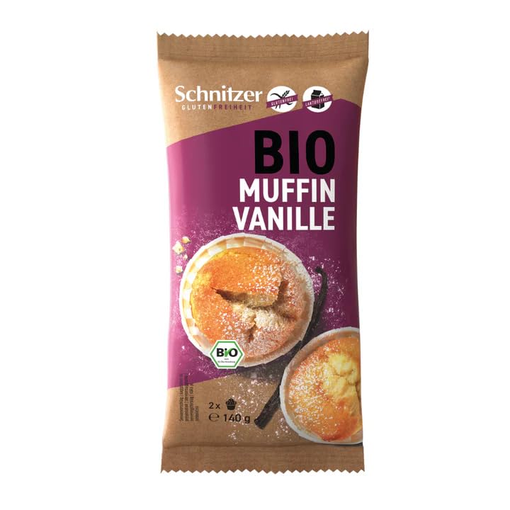 Schnitzer lot de 2 Muffins Vanille Bio 140 g