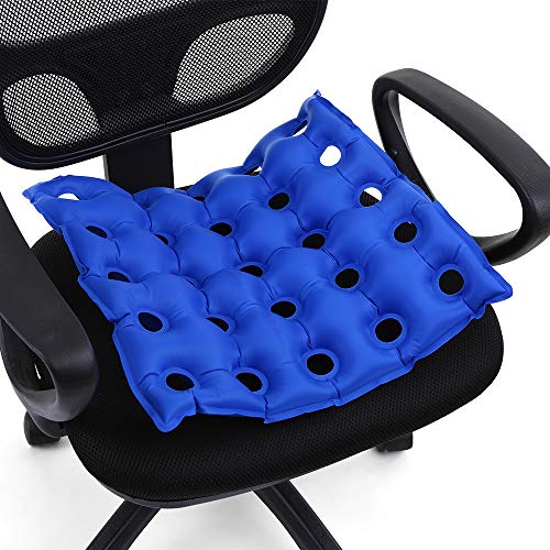 Cucudy Portátil 18 * 18 polegadas PVC Air Insuflável Almofada Do Assento Ponto de Pressão Alívio Da
