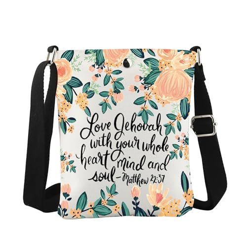 WCGXKO Jehovah Themed Crossbody Bag JW Religion Baptism Gift JW Pioneer Gift