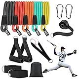 Baseball Resistance Trainer,Updated Training Aid for Baseball Softball Pitchers,Interchangeable Grips to Build Arm Strength,Arm Bands for Baseball Players,Baseball Throwing Trainer,Great to Warm-Up