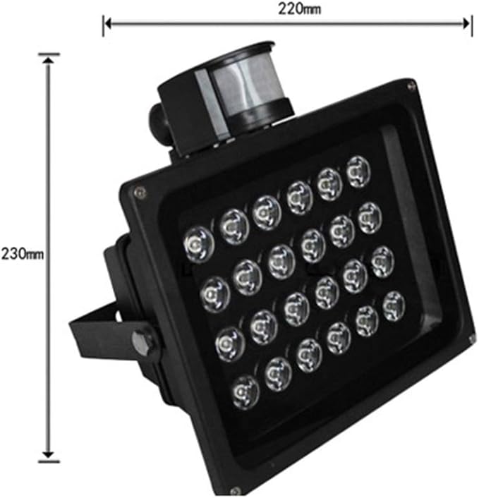 ANQIY Schijnwerper LED, Infrarood Sensor buiten waterdichte Landschap Billboard Veiligheid Lamp For Garden Warehouse (Color : White light, Size : 24W) photo 2