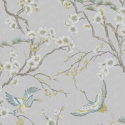 Graham & Brown Kabuki Japan Blue Wallpaper Cover