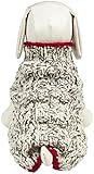 Chilly Dog Oatmeal with Red Trim Dog Sweater, Small