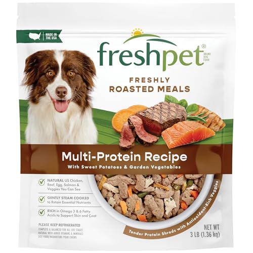 Freshpet Dog Food, Multi-Protein Complete Meal, Chicken, Beef,...
