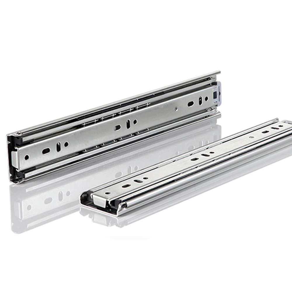 Fdqamlkx Heavy Duty 3 Fold Drawer Runners Full Extension Slides For Smooth 650Mm (26 Inch) Residential Drawer Hardware And Reliable Drawer Slides