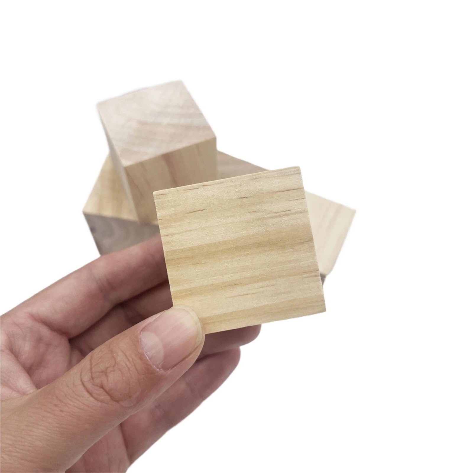 MRVAKDYDI Basswood Carving Blocks, Unfinished Basswood Carving Blocks, Multiple Sizes, Pack of 12(4PCS 4CM 1.5INCH)