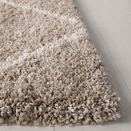 Tapete decorativo rectangular 8x10 beige e ivory miniatura 4