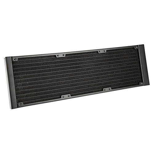 Richer-R Watercooling Radiateur, 12 Tubes Dissipateur de Chaleur Radiateur en Aluminium pour PC-Noir (120mm / 240mm / 360 mm)(360mm)