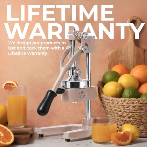 Image of Zulay Kitchen Cast Iron Juicer - Heavy Duty Manual Juicer with Detachable Strainers for Easy Cleaning, Orange Juice Press for Citrus Fruits, Perfect for Bartenders, Juice Lovers & Health Enthusiasts