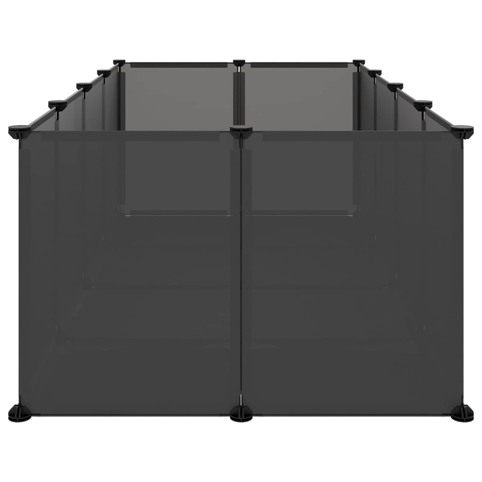 ShGaxin Klatka dla małych zwierząt Czarny PP i stal 144 x 74 x 46,5 cm, klatki dla królików, klatka dla chomika, klatka dla kotów, klatka szynszyla, obudowa dla królika