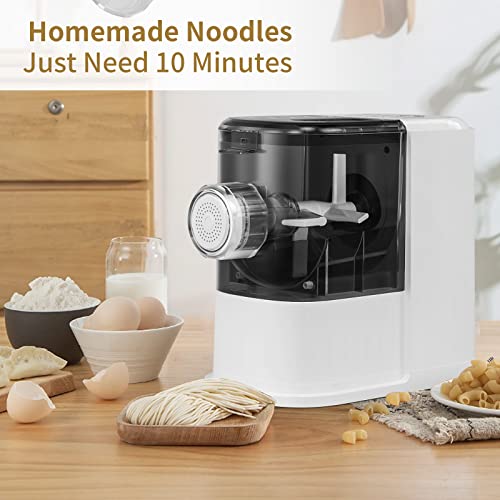 Frossvt Electric Pasta Maker - Automatic Noodle Making Machine With 8 Pasta Shapes, Noodle Maker Machine With Cleaning Tools And Heat Vents, Extrudes Homemade Pasta In 10 Minutes #TOP4