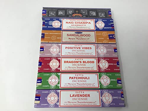 Satya NS6 Incense Gift Set Nag Champa, Super Hit, Dragon'S Blood, Sandalwood, Patchouli thumb #2