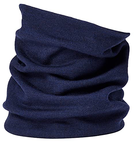 Enter the Complex Weicher Merino Schlauchschal Loop Schal Damen und Herren Halswärmer 100% Merino Wolle Atmungsaktiv Navy