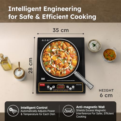 Prestige Induction Cooktop -Bliss 1200 W, Black - Image 8