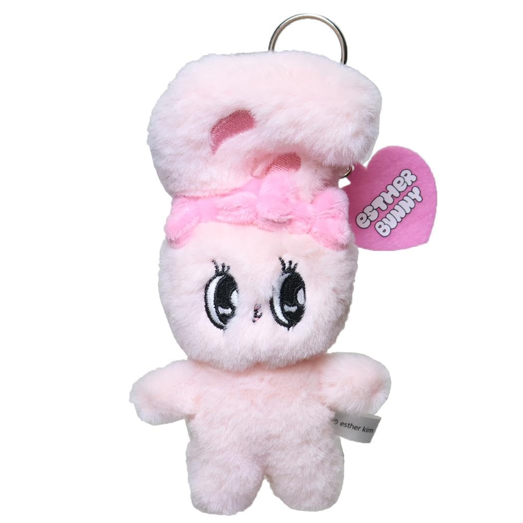 Esther Bunny Mascot Plush Keyring Ribbon Bunny Bag Charm Heart Japan