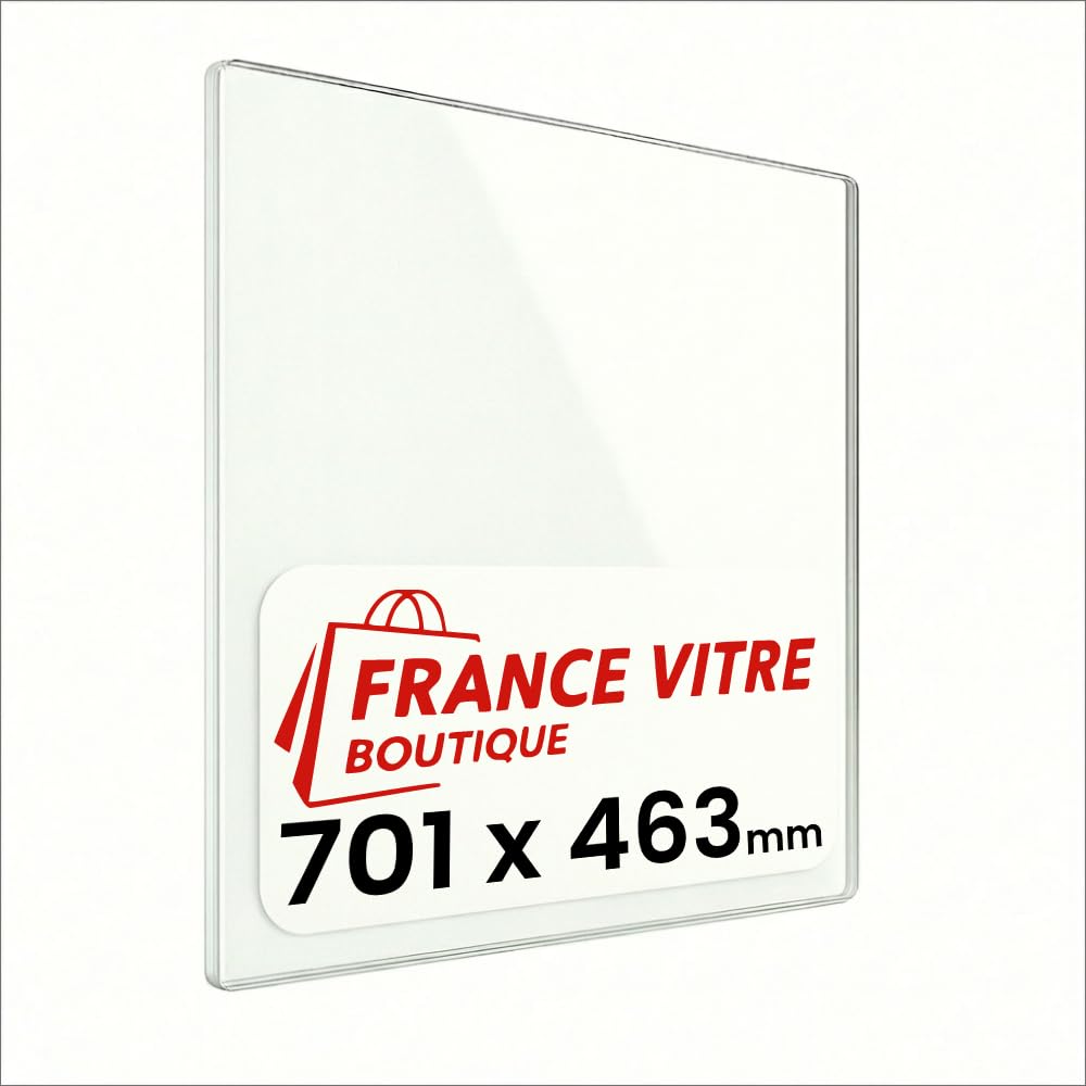 Invicta Vitre d'Insert pour cheminée 701 x 463 x 4 mm Haute température 800°C