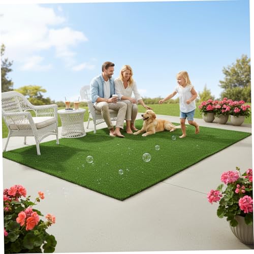 Tapis d'extérieur en gazon artificiel facile à nettoyer pour sol de balcon propre - 3