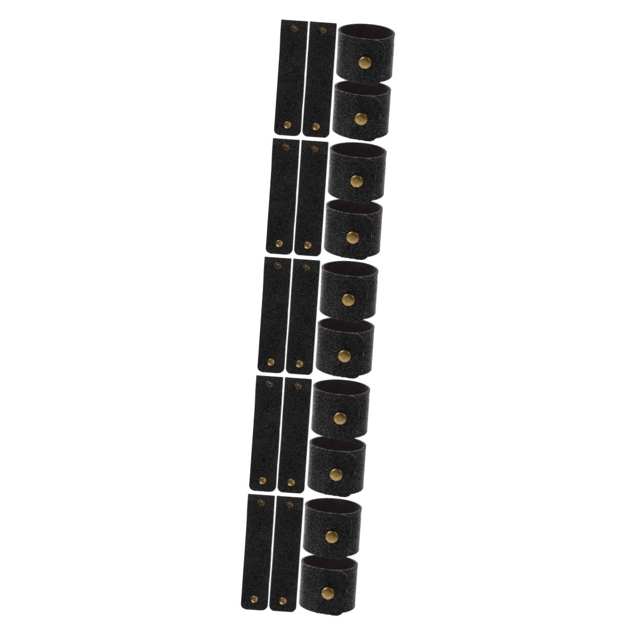 Amosfun 20 Pz Portatovaglioli in pelle accessori tavola decorazioni tavola portatovaglioli vintage portatovaglioli rustici portatovaglioli alla rinfusa portatovaglioli portatili Black