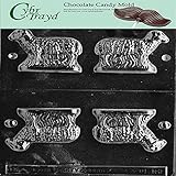 Cybrtrayd Life of the Party E161 3D Standing Lamb Easter Chocolate Candy Mold in Sealed Protective Poly Bag Imprinted with Copyrighted Cybrtrayd Molding Instructions