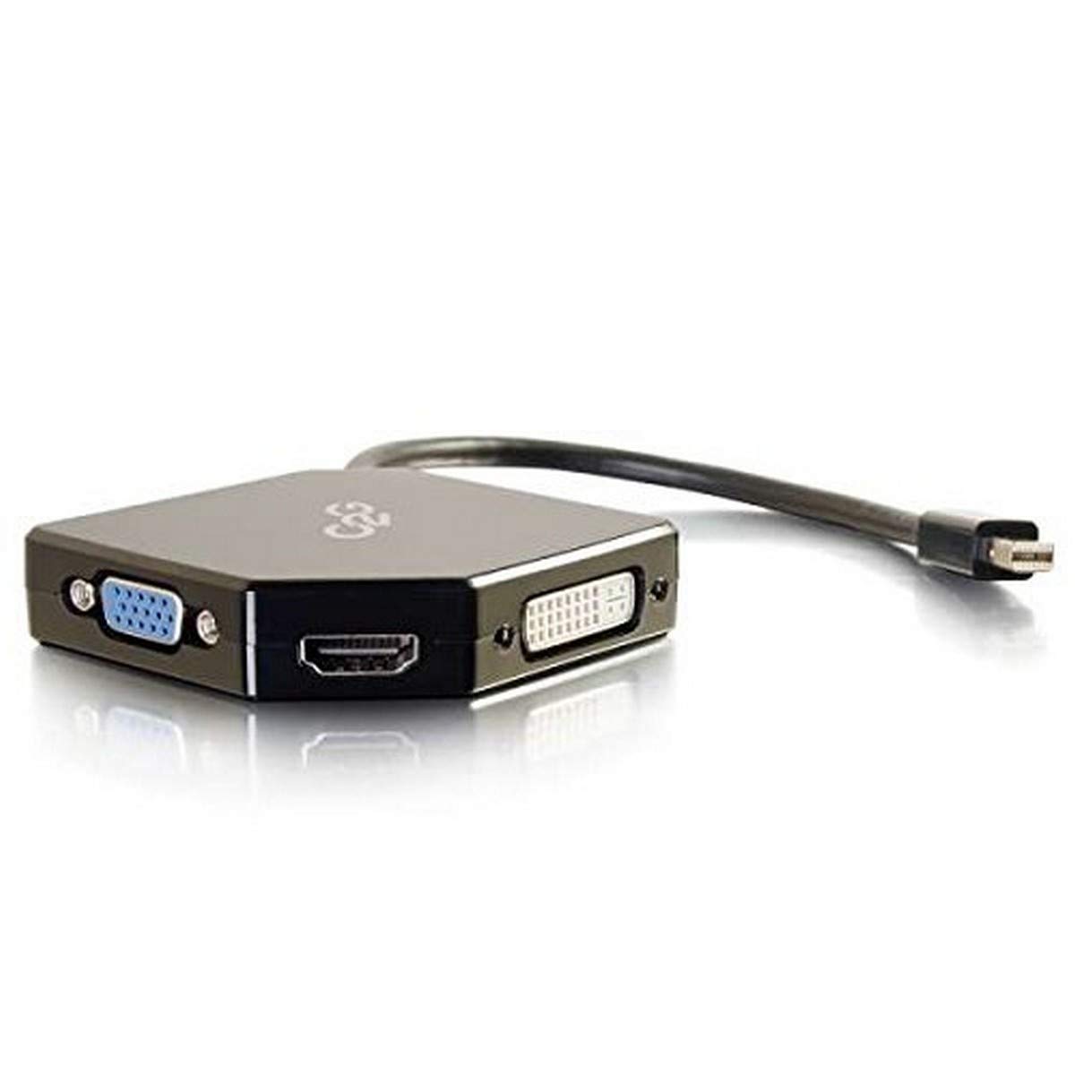C2G /Kable to Go C2G/Cables to Go Mini DisplayPort do konwertera adapterów HDMI, VGA lub DVI, czarny (54341)