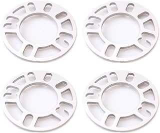 Autobahn88 0.3" (8mm) Universal Vehicle Wheel Spacer, compatible with PCD 4x98 4x100 4x110 4x108 4x112 4x114.3 5x100 5x110 5x108 5x112 5x114 - Pack of 4