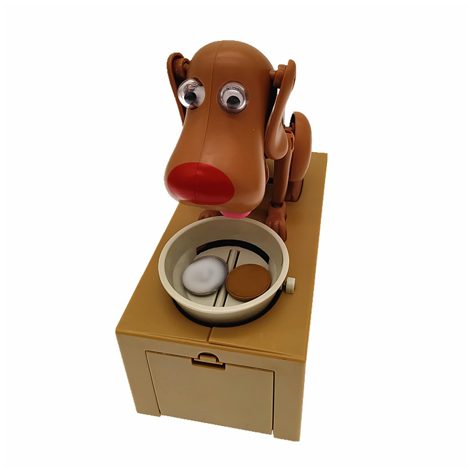 Zbiianxer B Dog Stealing Coin Money Saving Ox Electric Automatic Piggy Anks Coin Organizers For Family Use Irthday Gift Dog Steal Money Jar
