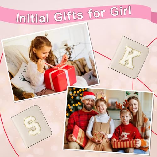 Image of RNIEGA Initial Wallet Women Small Teen Girl Gifts Trendy Stuff Girls Wallets Personalized Christmas Birthday Gift for Women Friends Daughter Granddaughter 6 7 8 9 10 11 12 13 Year Old Gold E
