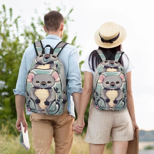 Sac à dos extérieur imprimé koala à grande capacité de rangement - 6