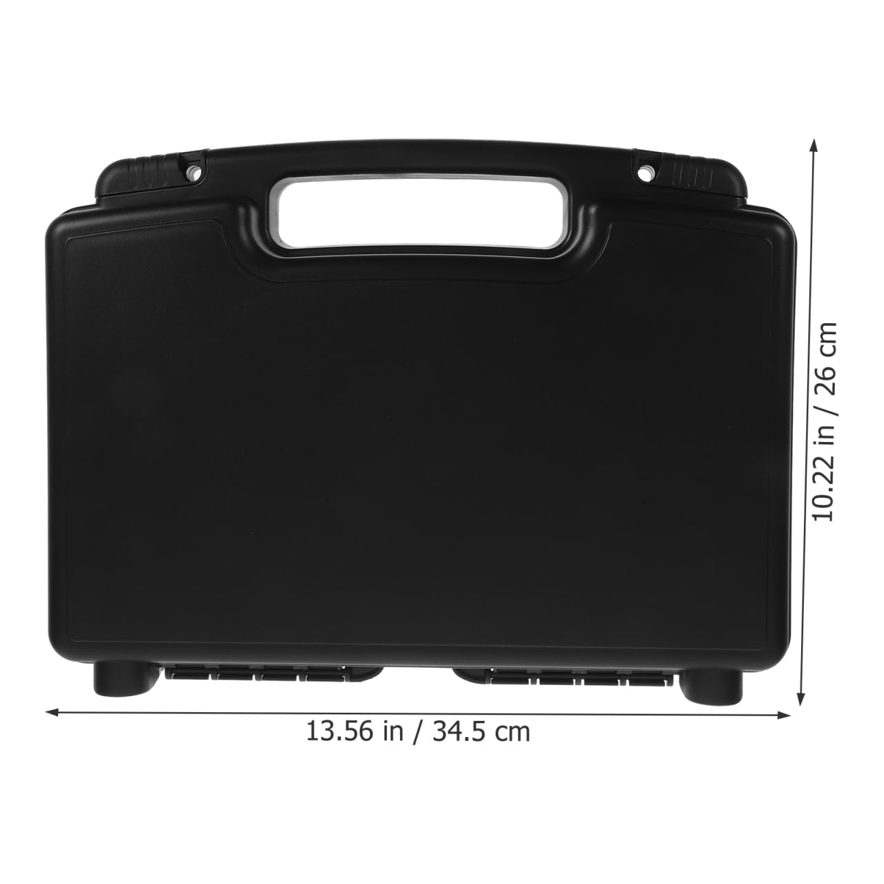 DOITOOL Caja de herramientas de plástico con asa, estuche de transporte de plástico con inserto de espuma, estuche de almacenamiento portátil de herramientas de reparación, organizador de transporte