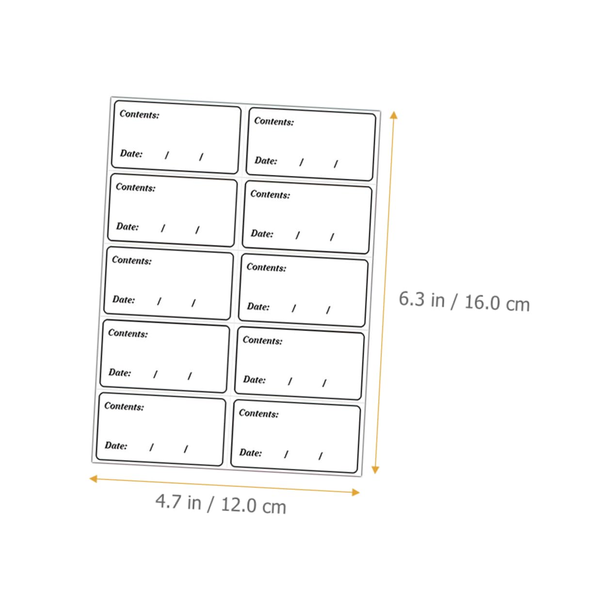 OFFSCH Freezer Labels Food Date Stickers 400 Pack Self-Adhesive Freezer Food Expiration Date Labels