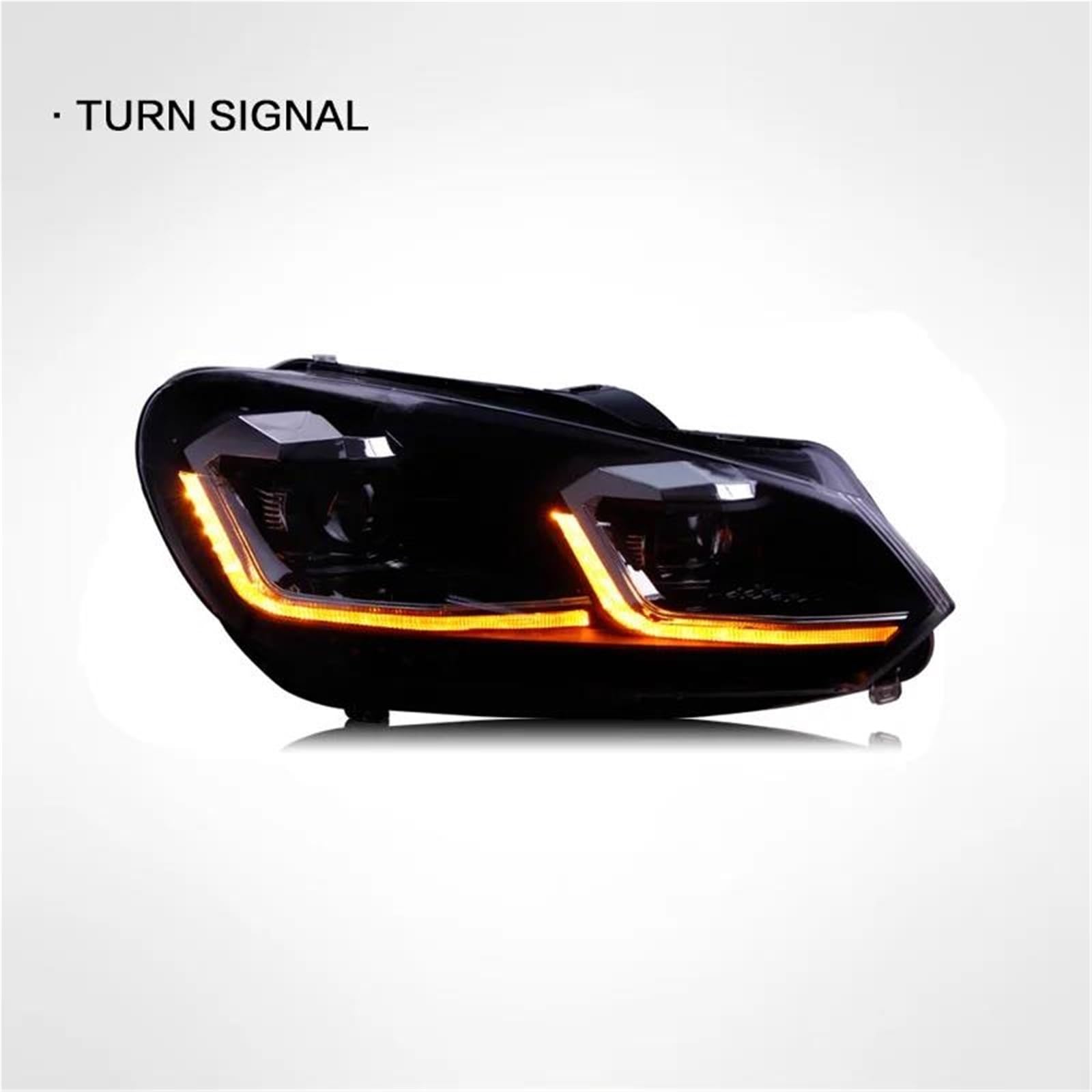 Migliora la sicurezza della guida notturna Gruppo Fari Auto Luce Di Marcia Diurna Streamer Indicatore Direzione Lente Xenon Lam Per VW Per Golf 6 2010-2012