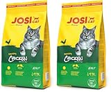 JosiCat Crunchy Chicken (1 x 1,9 kg) | Adult | Premium Trockenfutter für Katzen | mit zartem Hühnchen & wertvollen Fettsäuren | Powered by JOSERA | Katzenfutter | Alleinfuttermittel | 2er Pack