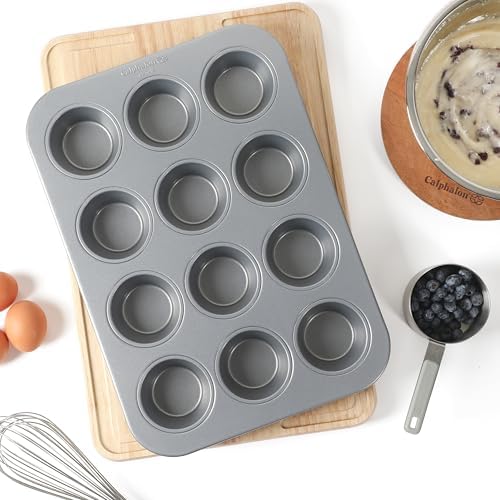 Calphalon Titan Steel Core PFA Free Nonstick 12 Cup Cupcake Muffin Pan