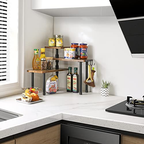IBUYKE Scaffale Angolare per Cucina,portaspezie a