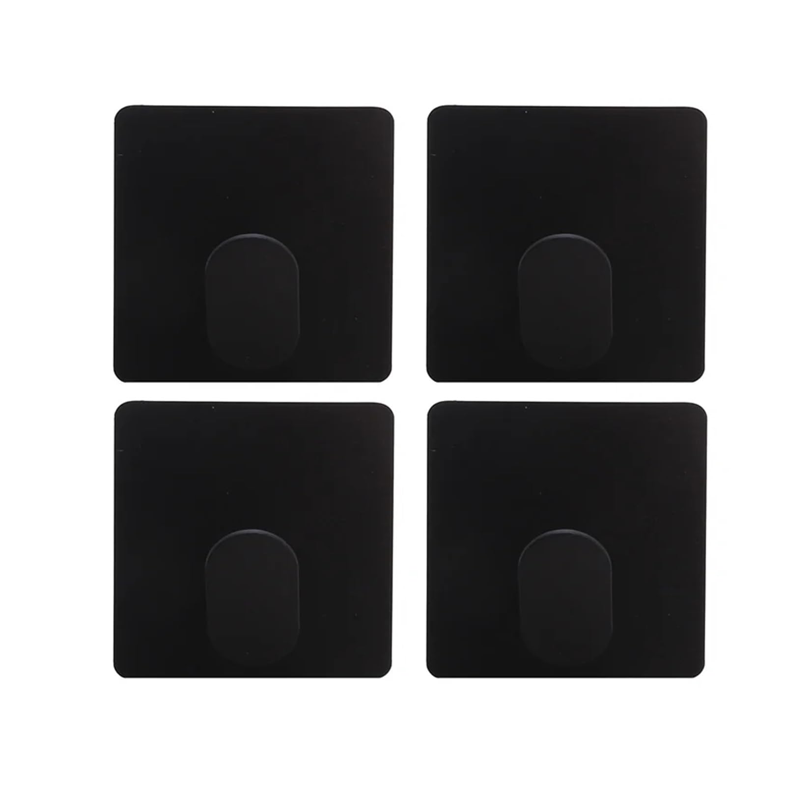 DSFVERVD Coat Hook 4Pcs Self-Adhesive Waterproof Stainless Steel Hooks Wall Mount Kitchen Bathroom Bedroom Organizer for Hanging Coat Hat Towel(4pcs Black)