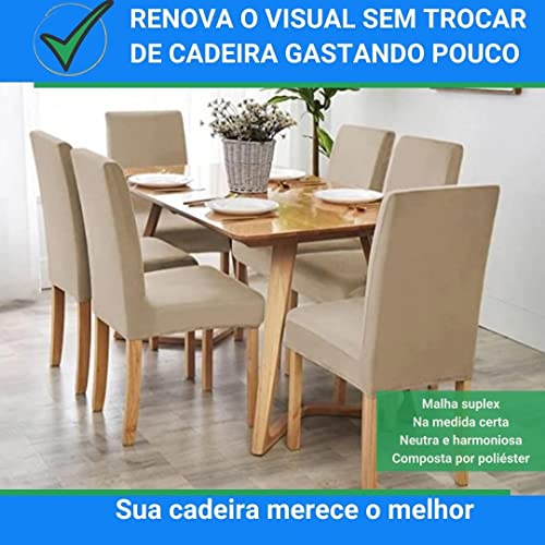 Capa para Cadeira Malha Suplex Adomes Bege