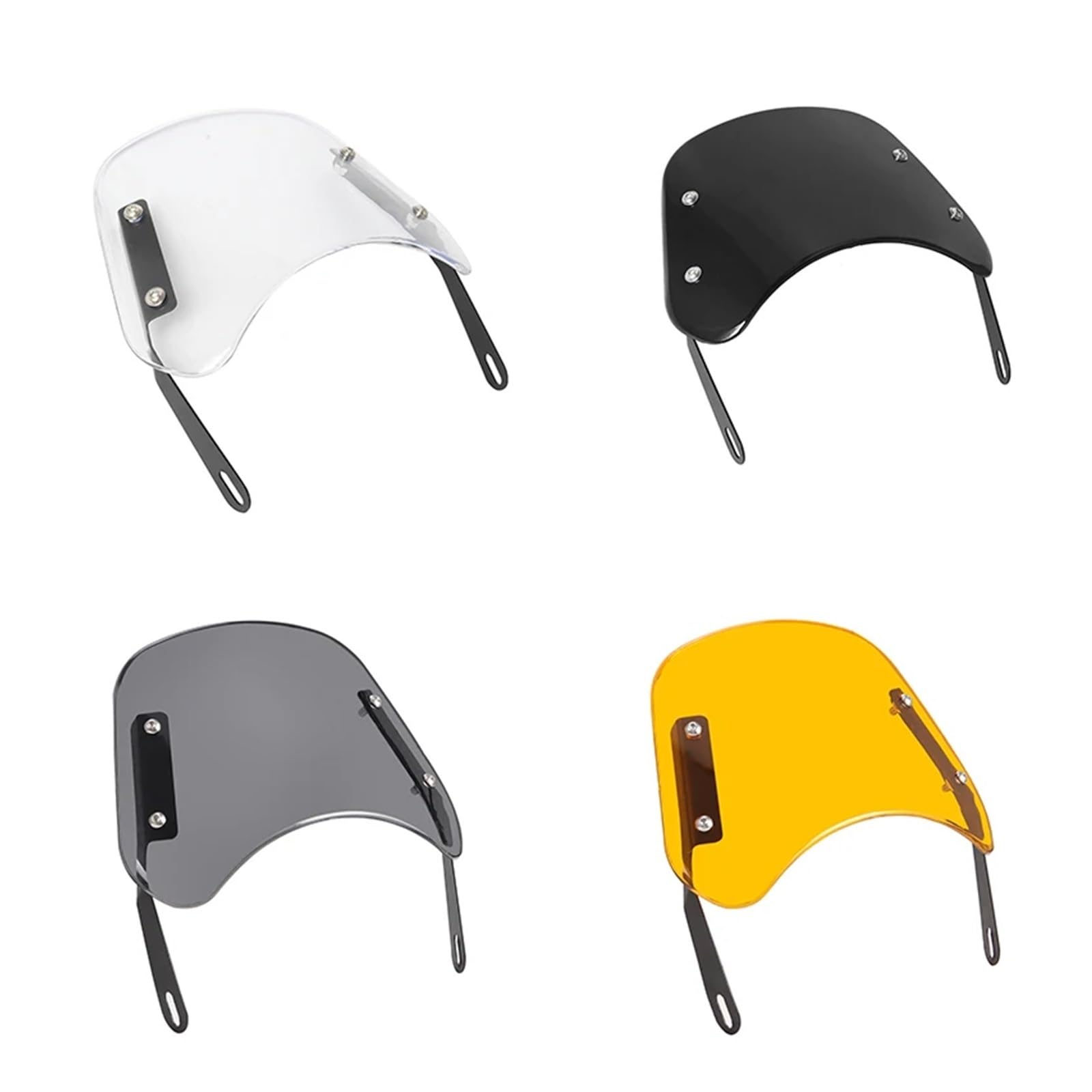Deflettore Antive-nto Per Parabrezza Per Moto Universale Per Har&ley Per Hon&da Per Yam&aha Per Kawasaki Faro Da 5-7 Pollici Deflettori