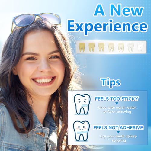 Image of Milumber Teeth Whitening Strips for Sensitive, 42 Strips(21 Uses), Mint