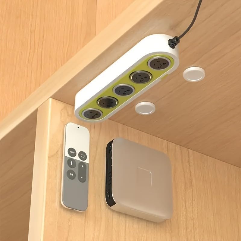 Image of Magnetic Remote Control Holder Wall Mount Self-Adhesive,Strong Magnet Hole-Free Remote Holder,Remote Control Organizers Storage,Wall Mount TV Remote Organizer for Home, Office, Hotel (8pcs)