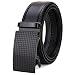 Tonly Monders Men's 35mm Dress Leather Ratchet Black Belt 42"-47"