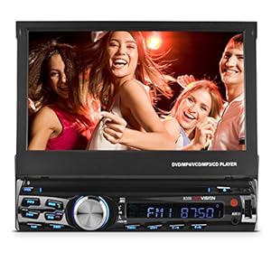 X358 7″ in-Dash Touch Screen DVD Receiver with Front USB & AV Inputs