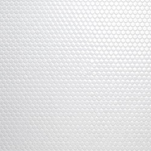 MSI Bianco 12 in. x 13 in. Penny Round Glossy